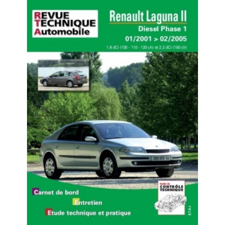 RTA653 RENAULT LAGUNA 2 DIESEL DEPUIS 01/2001