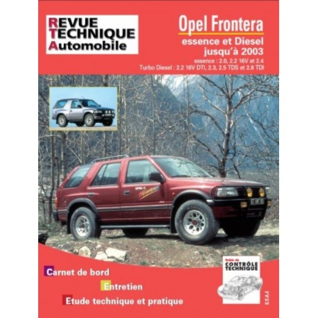 TAP369 OPEL FRONTERA ESSENCE ET DIESEL JUSQU'A 2003