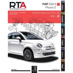 RTA843 FIAT 500 II Ph.2 1.2i 69ch (ESS. & GPL) DEPUIS 2015