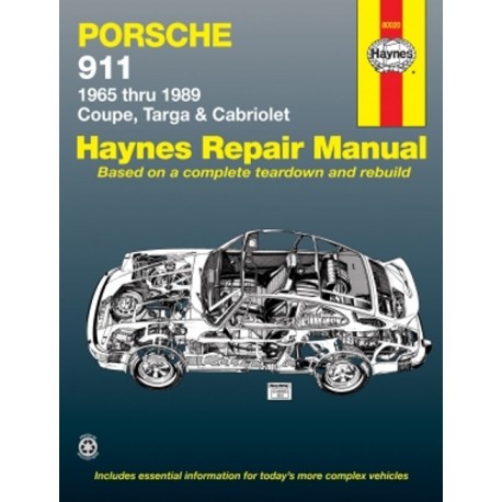 PORSCHE 911 1965 TO 1989 - AUTOMOTIVE REPAIR MANUAL
