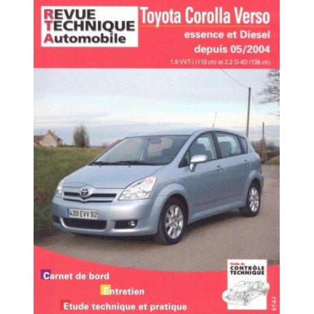 RTAB705 TOYOTA COROLLA VERSO 110 VVTI ET 136 D4D