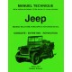 MANUEL TECHNIQUE JEEP WILLYS MB, FORD GPW ET HOTCHKISS M201