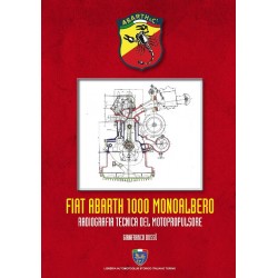 FIAT ABARTH 1000 MONOALBERO - RADIOGRAFIA TECNICA DEL MOTOPROPULSORE