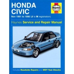 HONDA CIVIC PETROL 1991-96 - OWNERS WORKSHOP MANUAL