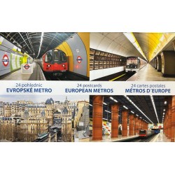 EUROPEAN METROS 24 POSTCARDS