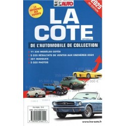 LA COTE DE L'AUTOMOBILE DE COLLECTION 2025