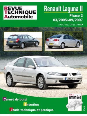 RTAB748 RENAULT LAGUNA II ph2 1.9 DCI 110 & 120 CH 03/2005 A 09/2007