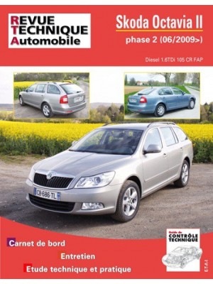 RTAB763 SKODA OCTAVIA II PHASE 2 1.6 TDI 105 ch DEPUIS 06/2009