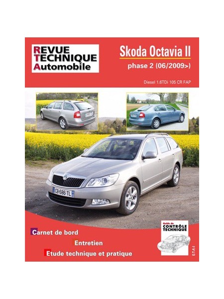 RTAB763 SKODA OCTAVIA II PHASE 2 1.6 TDI 105 ch DEPUIS 06/2009