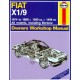 FIAT X1/9  1290 CC 1498 CC 1974-89 - OWNERS WORKSHOP MANUAL