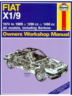 FIAT X1/9  1290 CC 1498 CC 1974-89 - OWNERS WORKSHOP MANUAL