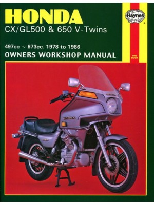 HONDA CX / GL500 & 650 V-TWINS 1978-86 - OWNERS WORKSHOP MANUAL