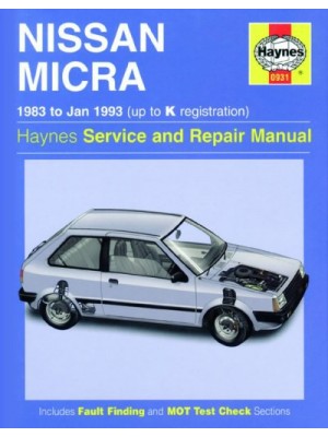 NISSAN MICRA 1983-93 - HAYNES SERVICE AND REPAIR MANUAL