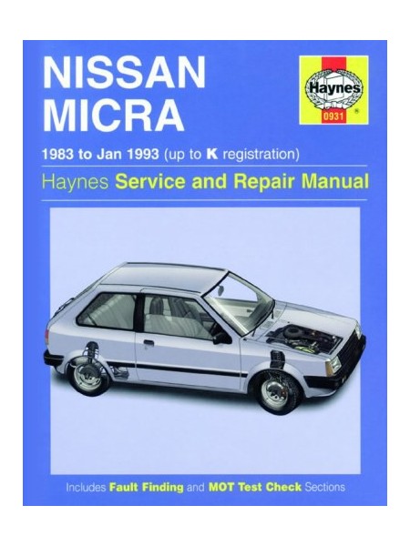 NISSAN MICRA 1983-93 - HAYNES SERVICE AND REPAIR MANUAL