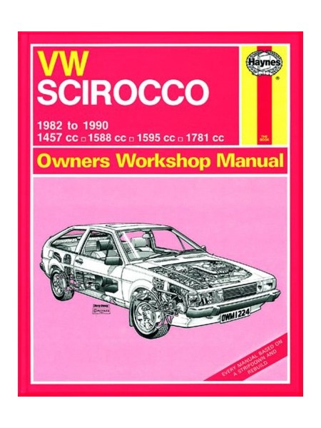 VW SCIROCCO PETROL 1982-90 - OWNERS WORKSHOP MANUAL