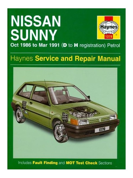 NISSAN SUNNY 1982-91 - HAYNES SERVICE AND REPAIR MANUAL