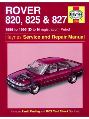 ROVER 820 825 827 1986-95 PETROL - OWNERS WORKSHOP MANUAL