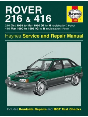 ROVER 216 & 416 PETROL 1989-96 - OWNERS WORKSHOP MANUAL