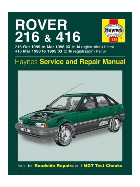ROVER 216 & 416 PETROL 1989-96 - OWNERS WORKSHOP MANUAL
