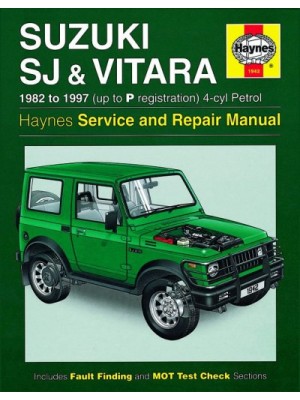 SUZUKI SJ SERIES, SAMURAI & VITARA 4 CYL PETROL 1982-97 - OWNERS WORK