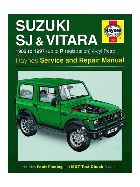 SUZUKI SJ SERIES, SAMURAI & VITARA 4 CYL PETROL 1982-97 - OWNERS WORK