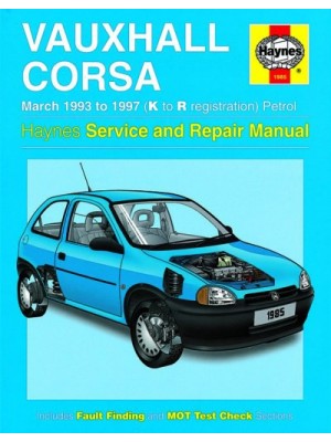 OPEL / VAUXHALL CORSA PETROL 1993-97 - OWNERS WORKSHOP MANUAL