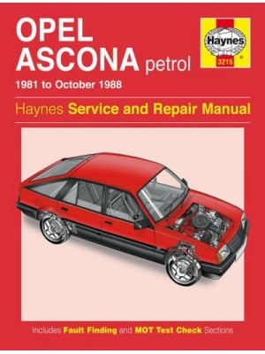 OPEL ASCONA PETROL 1981-88 OWNERS WORKSHOP MANUAL