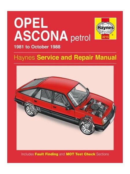 OPEL ASCONA PETROL 1981-88 OWNERS WORKSHOP MANUAL