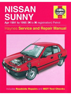 NISSAN SUNNY PETROL 1991-95 - OWNERS WORKSHOP MANUAL
