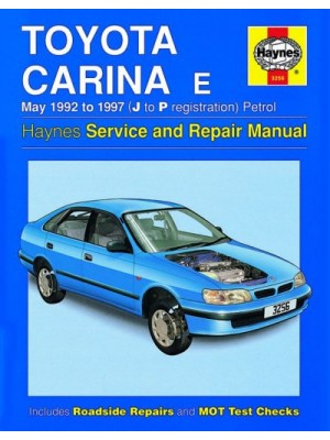 TOYOTA CARINA E PETROL 1992-97 - OWNERS WORKSHOP MANUAL