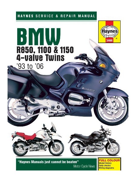 BMW R850, 1100 & 1150 4-VALVE TWINS 1993-06 SERVICE & REPAIR MANUAL