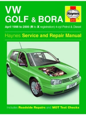 VW GOLF & BORA PETROL & DIESEL 1998-00 - OWNERS WORKSHOP MANUAL