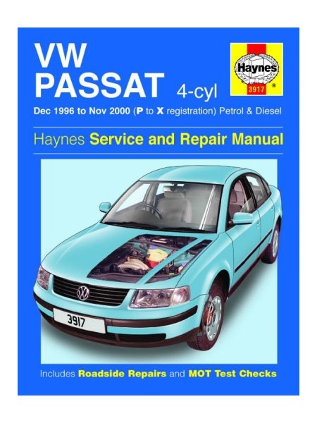 VW PASSAT 4 CYL PETROL & DIESEL 1996-2000 - OWNERS WORKSHOP MANUAL