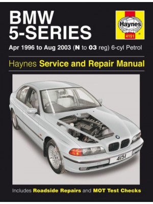 BMW 5 SERIES 6 CYL PETROL 1996-03 - OWNERS WORKSHOP MANUAL