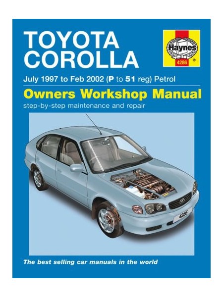 TOYOTA COROLLA PETROL 1997-2001 - OWNERS WORKSHOP MANUAL