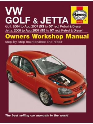 VW GOLF & JETTA PETROL & DIESEL 2004-07 - OWNERS WORKSHOP MANUAL