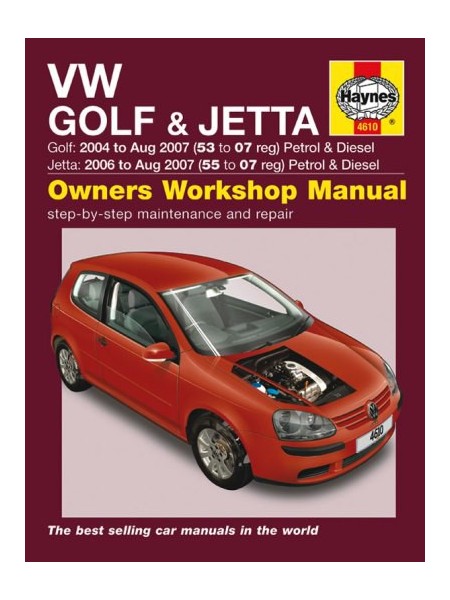VW GOLF & JETTA PETROL & DIESEL 2004-07 - OWNERS WORKSHOP MANUAL