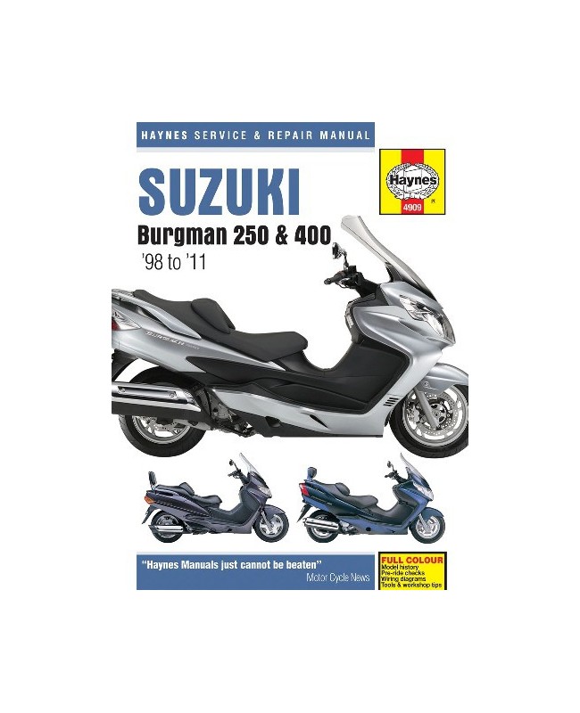 SUZUKI BURGMAN 250 , 400 & 650 199810 SERVICE & REPAIR