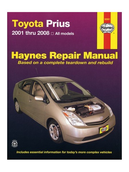TOYOTA PRIUS 2001-08 - HAYNES REPAIR MANUAL