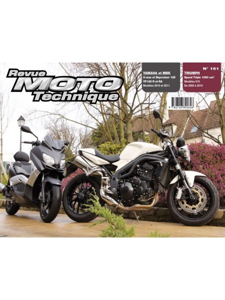 RMT161 YAMAHA YPR125 X-MAX (10-11) / TRIUMPH SPEED TRIPLE (05-10)