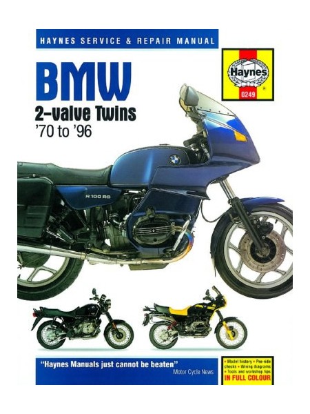 BMW 2 VALVE TWINS (1970-96) - OWNERS WORKSHOP MANUAL