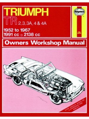 TRIUMPH TR2 3 3A 4 4A 1952-67 - OWNER WORKSHOP MANUAL