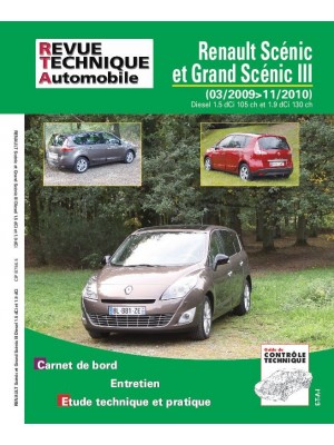RTAB756 RENAULT SCENIC ET GRAND SCENIC III DIESEL 03/2009-11/2010