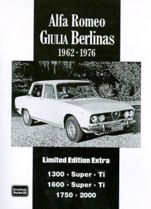 ALFA ROMEO GIULIA BERLINAS 1962-76 LIMITED EDITION ULTRA
