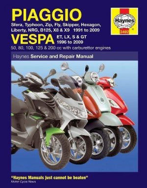 PIAGGIO - VESPA SCOOTERS - HAYNES SERVICE & REPAIR MANUAL