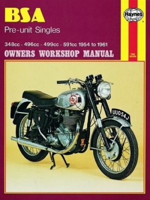 BSA PRE-UNIT SINGLES 1954-61 - OWNERS WORKSHOP MANUAL