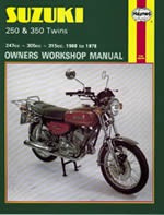 SUZUKI 250 & 350 TWINS 1968-78 - OWNERS WORKSHOP MANUAL