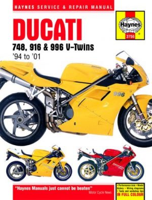 DUCATI 748 916 & 996 V-TWINS 1994-2001 - SERV. & REPAIR MANUAL