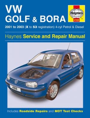 VW GOLF & BORA 4 CYL PETROL & DIESEL 2001-03 - OWNERS WORKSHOP MANUAL