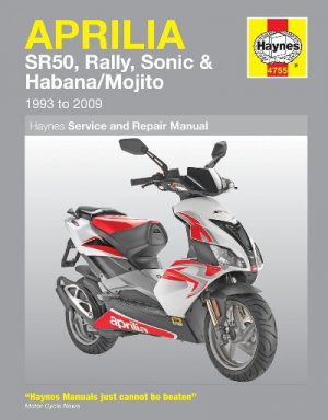 APRILIA SR50, RALLY, SONIC , HABANA & MOJITO SCOOTERS 1993-2008